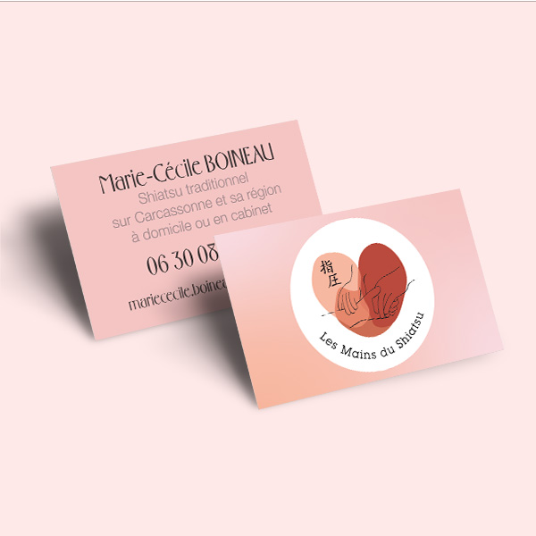 communication, création de cartes de visite